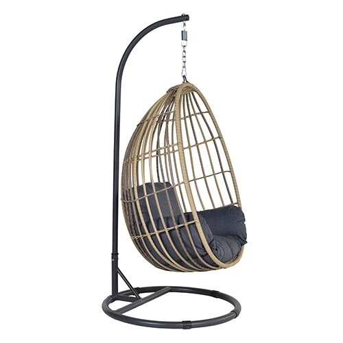 Garden Impressions Panama Hangstoel Egg - Naturel/Black - afbeelding 2