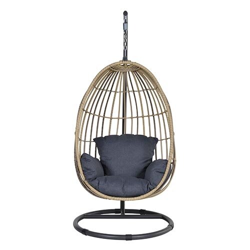Garden Impressions Panama Hangstoel Egg - Naturel/Black - afbeelding 1