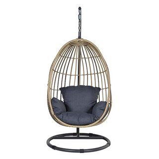 Garden Impressions Panama Hangstoel Egg - Naturel/Black - afbeelding 1