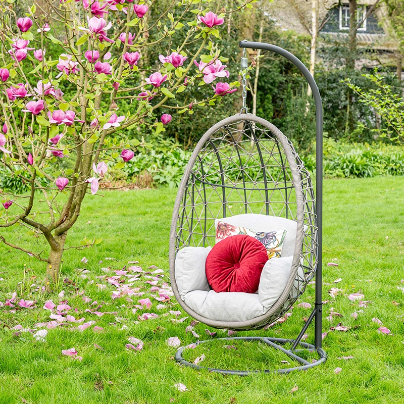 Garden Impressions Panama Hangstoel Egg - Black/Valley Sand - afbeelding 4