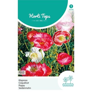 Horti Tops Papaver, Klaproos gemengd - afbeelding 1