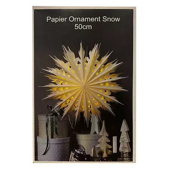 Papier Ornament Snow - 50 cm