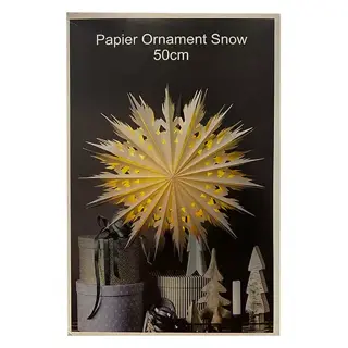Papier Ornament Snow - 50 cm