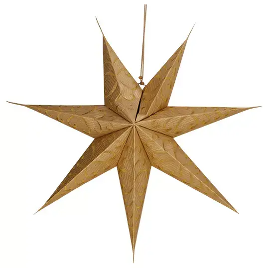 Papier Ster 60 cm - Goud Relief