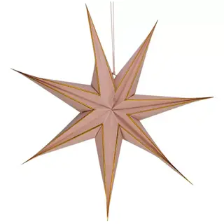 Papier Ster 60 cm - Roze Goud Streep