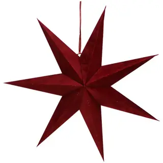 Papier Ster Velvet 60 cm - Maroon