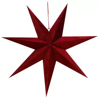 Papier Ster Velvet 75 cm - Maroon