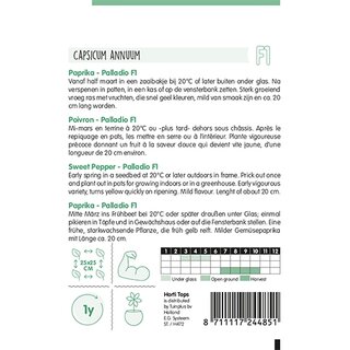 Horti Tops Paprika Palladio F1 (Gele Koehoorn) - afbeelding 2