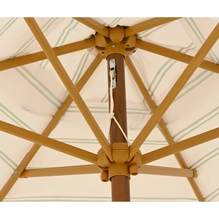 Decoris Parasol Franje Streep Beige - Ø220 cm - afbeelding 3