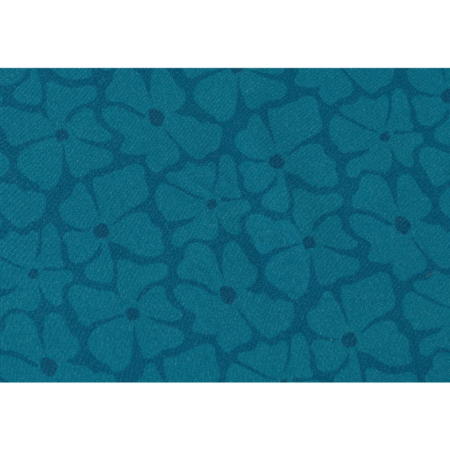 Strandparasol Bloemenprint Franjes Blauw - Ø220 cm - afbeelding 5
