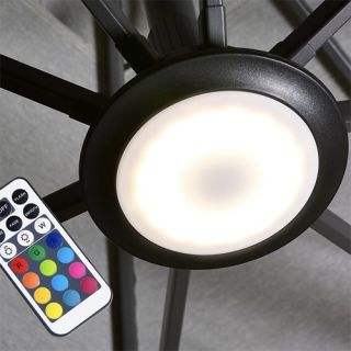 Platinum Parasol Light LED - Multicolour Black