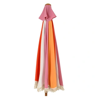Decoris Parasol Franje Streep Multi - Ø220 cm - afbeelding 2