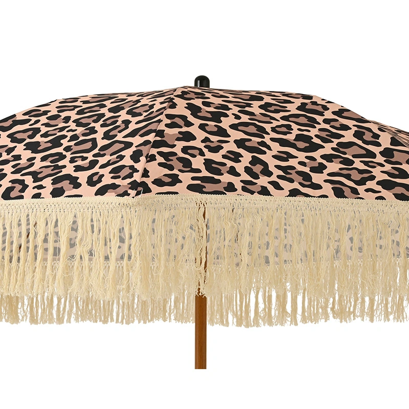 Decoris Parasol Franje Panter - Ø180 cm - afbeelding 4