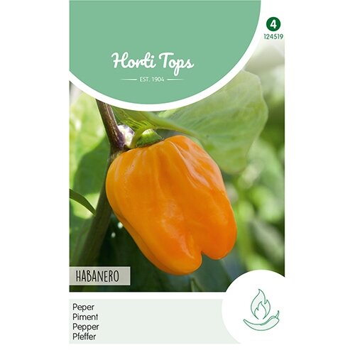 Horti Tops Peper Habanero, oranje - afbeelding 1