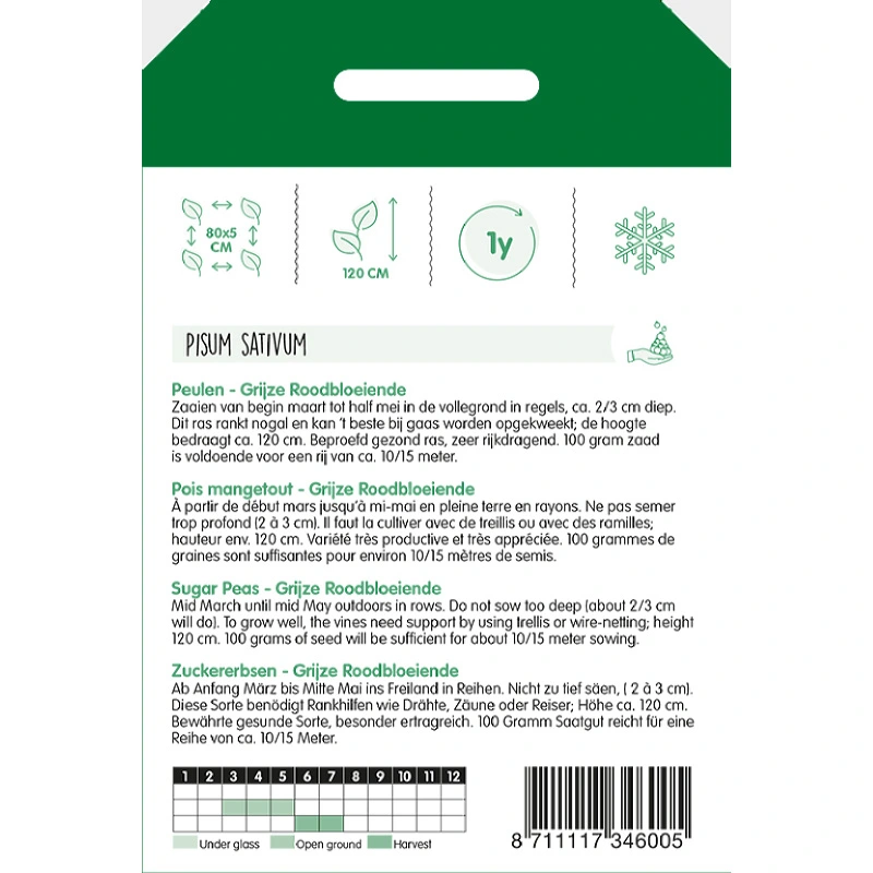 Horti Tops Peulen Grijze Roodbloeier - afbeelding 2