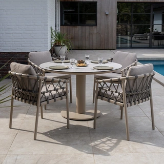 4 Seasons Outdoor Piacenza Dining Tuinstoel - Latte - afbeelding 5