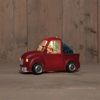 LED Auto met Glitterwater - 22,5x10x14 cm - afbeelding 1