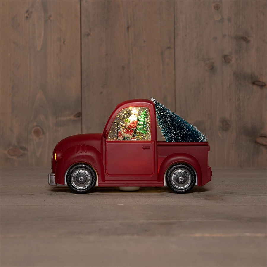 LED Auto met Glitterwater - 22,5x10x14 cm - afbeelding 2