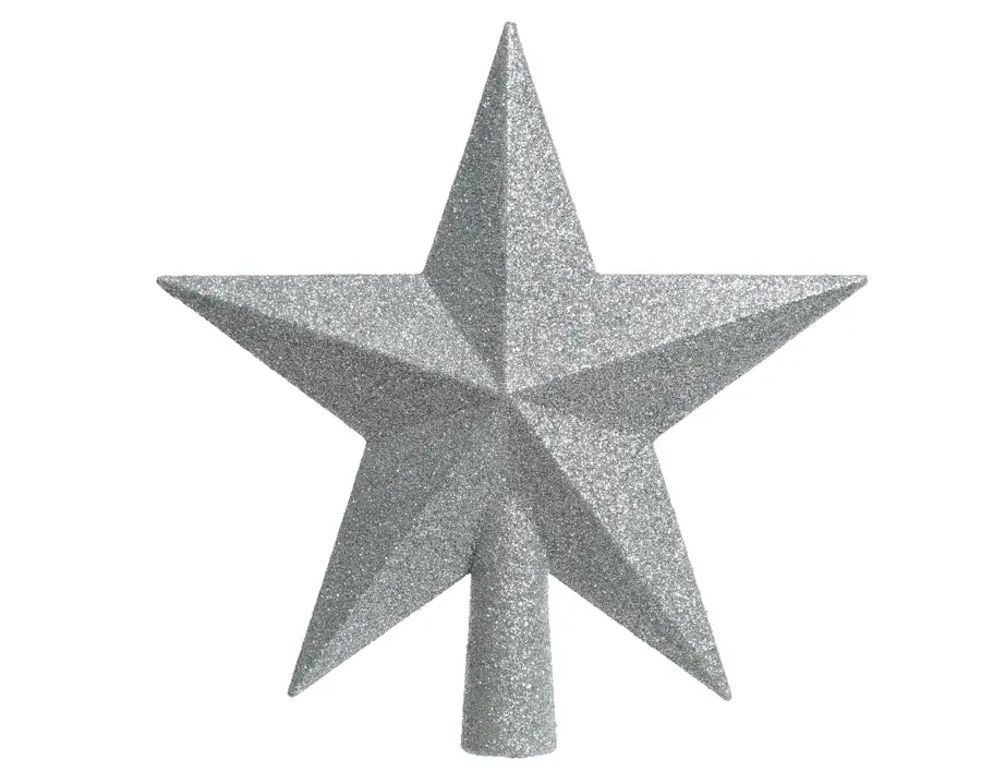 Piek Ster Glitter - Zilver