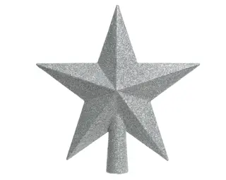 Piek Ster Glitter - Zilver