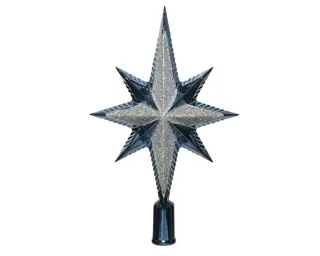 Piek Kerstster Glitter - Nachtblauw