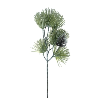 Kunsttak Pinus Massoniana With Cone Groen - 45 cm