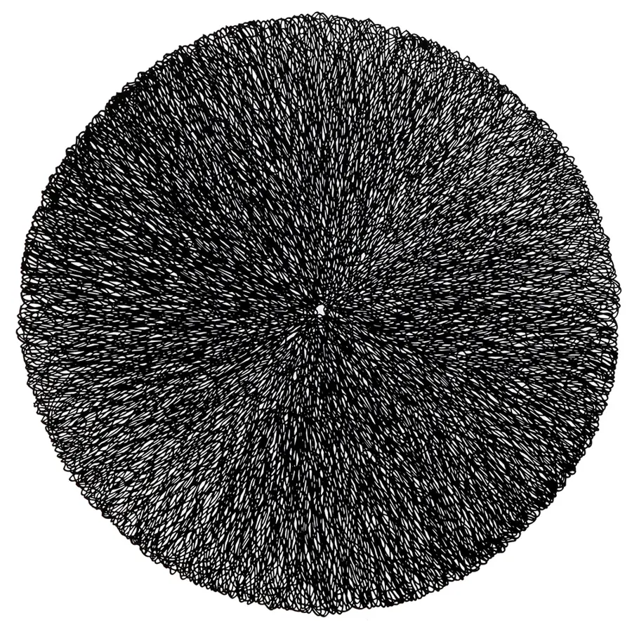 Unique Living  Placemat Ciara 38cm Ø black