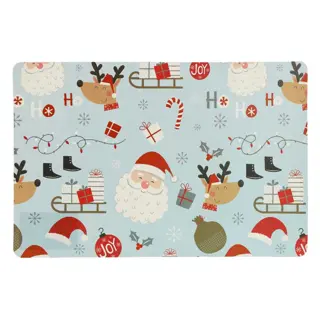 Placemat Present 43,5x28,5 cm - Blauw | Tuincentrum De Boet