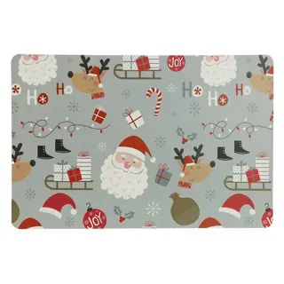 Placemat Present 43,5x28,5 cm - Donkergrijs | Tuincentrum De Boet