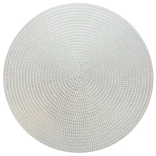 Unique Living  Placemat Thora 38cm Ø silver | Tuincentrum De Boet