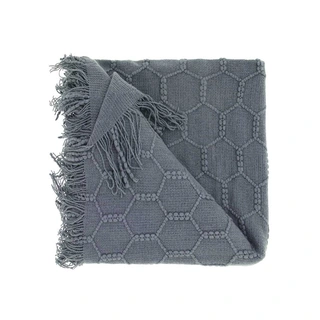 Unique Living Plaid Fee 127x152 - Dark Grey | Tuincentrum De Boet