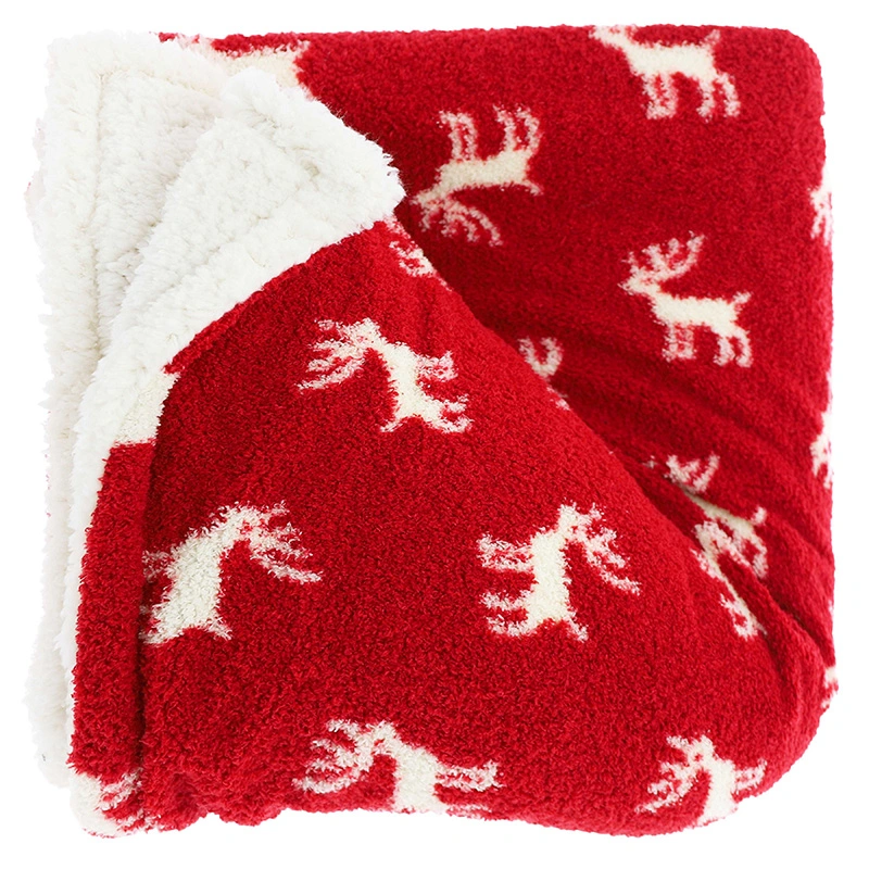 Unique Living Plaid Holly 130x160cm - Rood