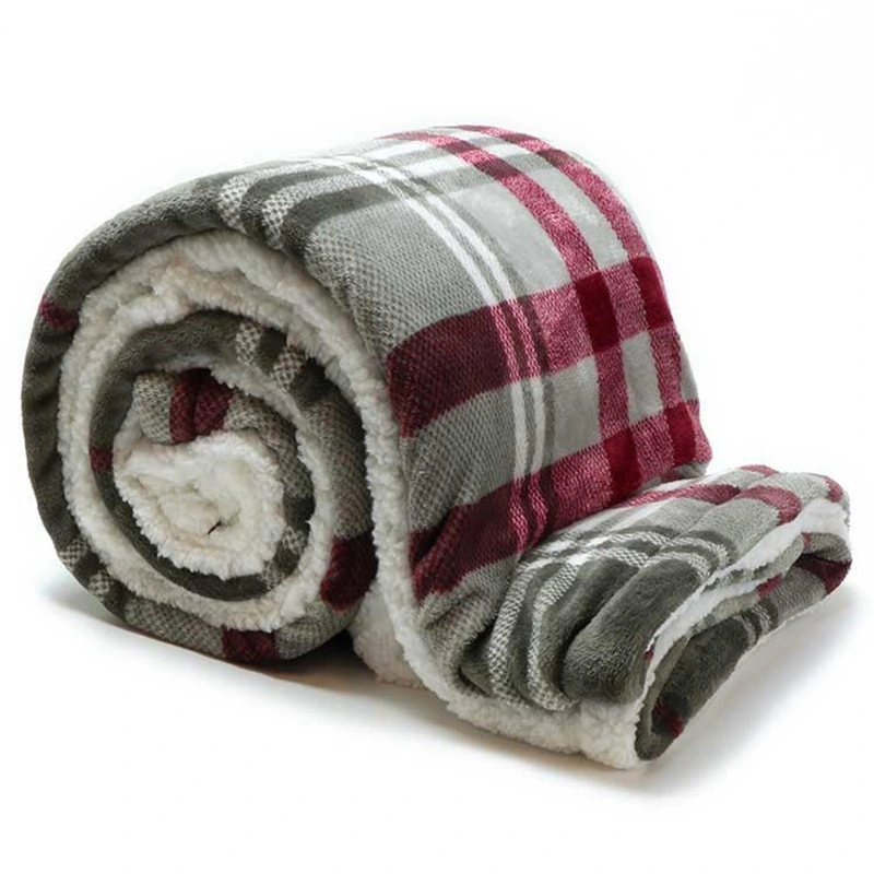 Unique Living Larsson Plaid 150x200cm - Grey/Red