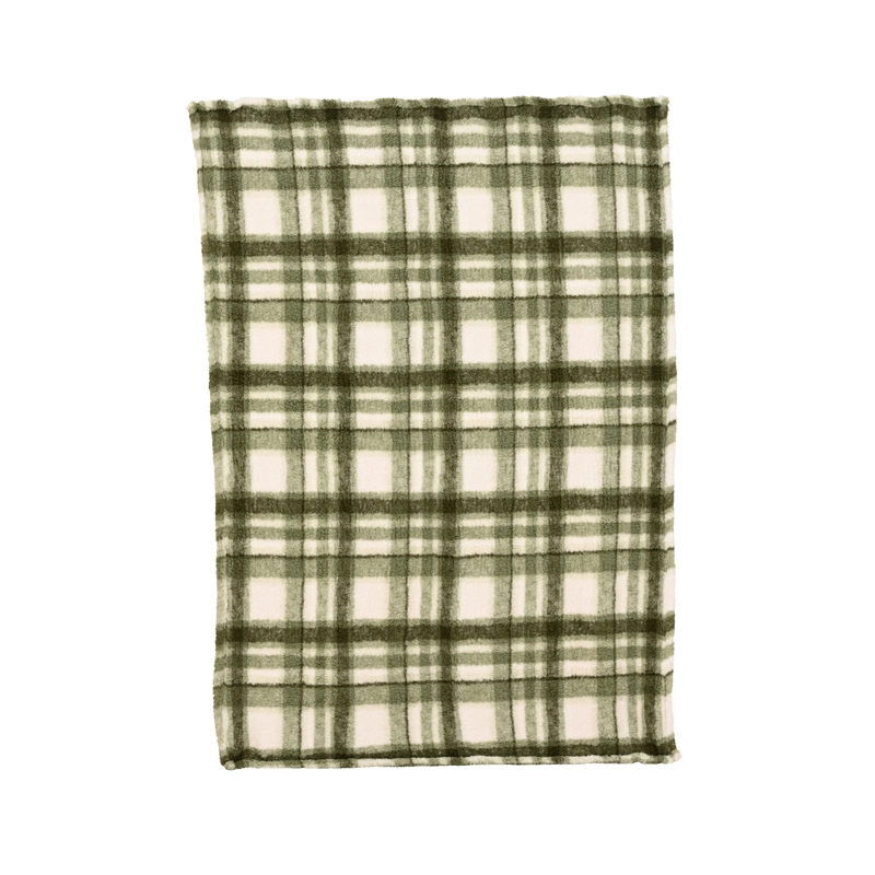 Kerstplaid Ruit groen - afbeelding 2