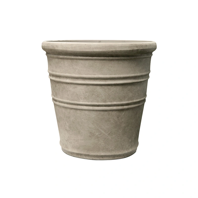 Kunststof Bloempot Rib Double Vintage Clay - Ø40x42 cm