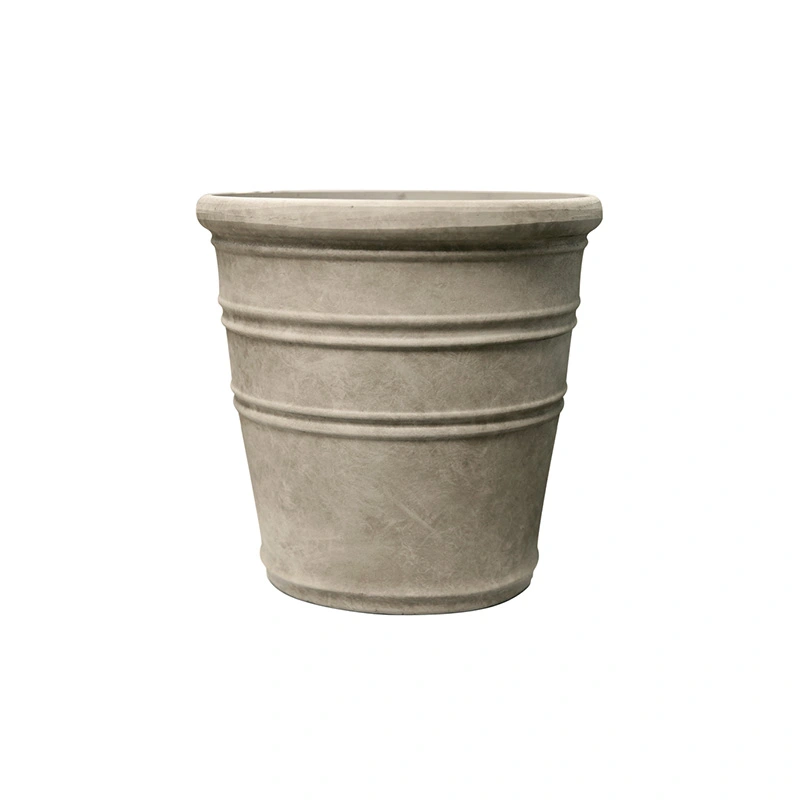 Kunststof Bloempot Rib Double Vintage Clay - Ø35x35 cm