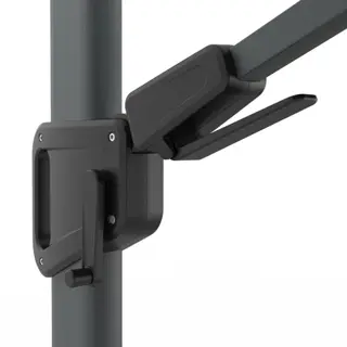 Halifax Zweefparasol Set Ø350 cm - Antraciet - afbeelding 5