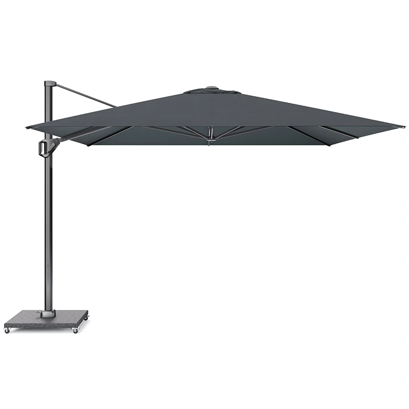 Platinum Challenger T¹ Premium Telescoop Zweefparasol 3,5x3,5 - Black - afbeelding 1