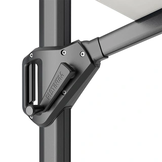 Platinum Challenger T¹ Premium Telescoop Zweefparasol 3,5x3,5 - Manhattan - afbeelding 3