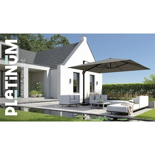 Platinum Challenger T¹ Premium Telescoop Zweefparasol 3,5x3,5 - Manhattan - afbeelding 6