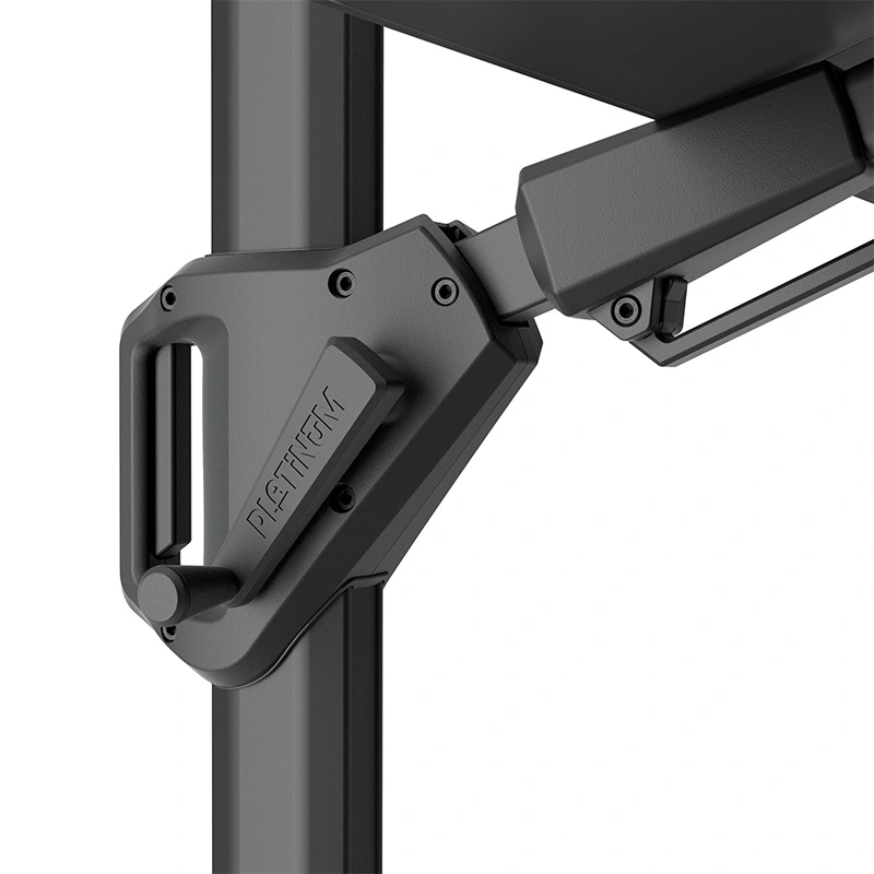 Platinum Challenger T² Premium Zweefparasol 3,5x2,6 - Jet Black - afbeelding 3