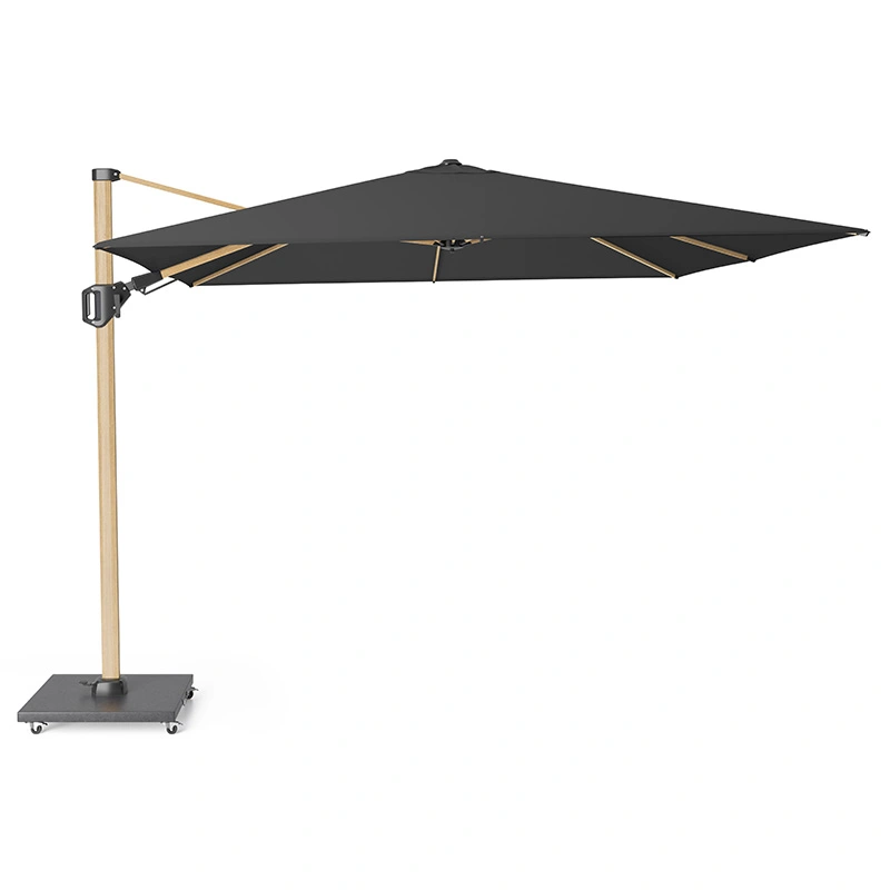 Platinum Challenger T² Zweefparasol 3x3 Oak - Faded Black - afbeelding 1