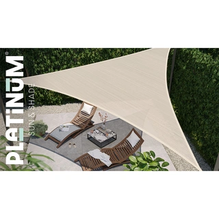 Platinum Coolfit Schaduwdoek Driehoek 90° 710 cm - Off White - afbeelding 3