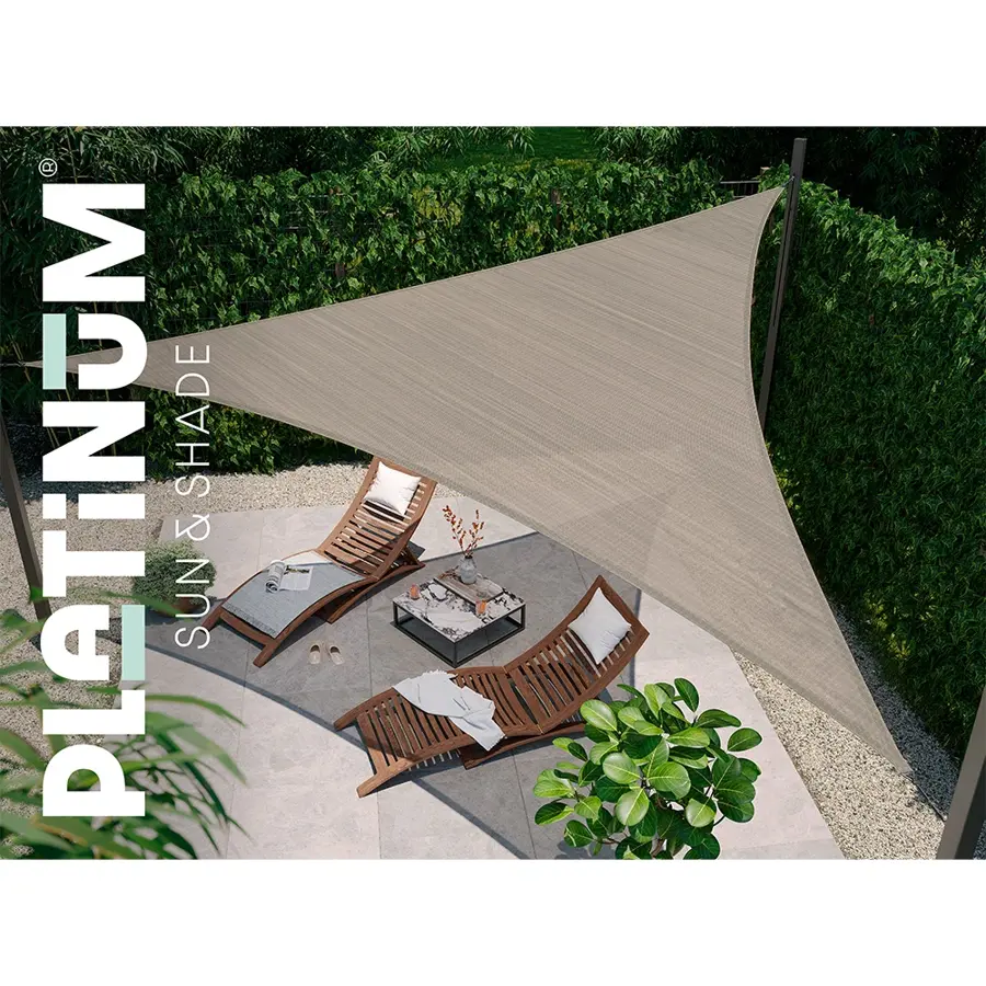 Platinum Coolfit Schaduwdoek Vierkant 500 cm - Zand - afbeelding 4