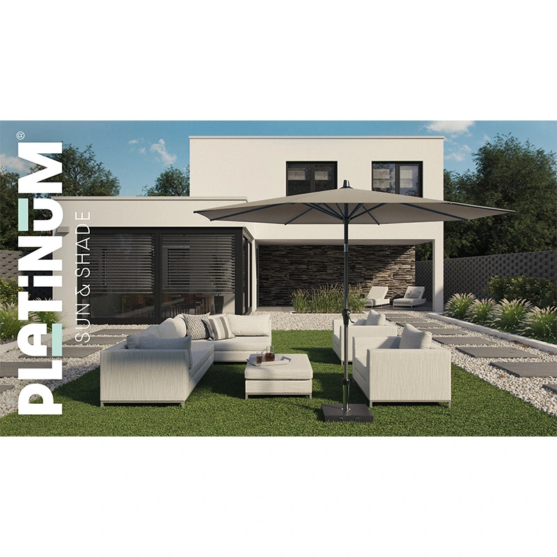 Platinum Riva Parasol  2,75x2,75 - Antraciet - afbeelding 6