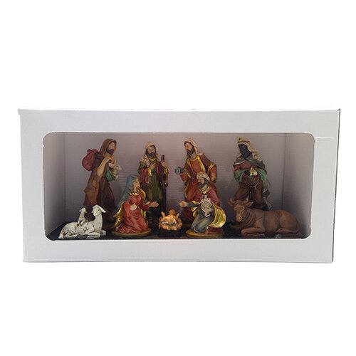Kerstgroep Poly 9-delig - 22 cm