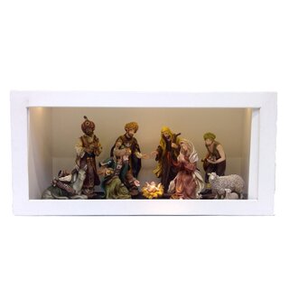 Kerstgroep Poly 9-delig - 39 cm