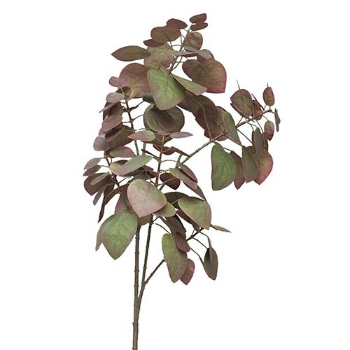 Kunst Pomegranate Leave Spray Rood - 104cm