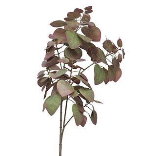 Kunst Pomegranate Leave Spray Rood - 104cm