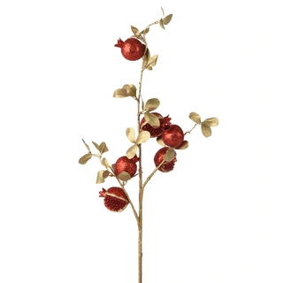Kersttak Granaatappel Rood/Goud - 90 cm